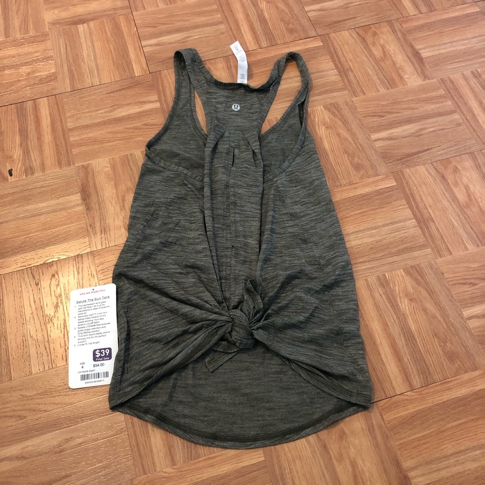 Lululemon tie back tank